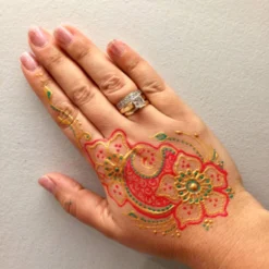 Henna Lace Kit - Gold (0.5 Oz) -Lush Metic Sales Store afhlace02 b