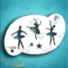 Diva Face Painting Stencil - Ballerina 3 -Lush Metic Sales Store ds1239