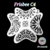 PK Frisbee Face Painting Stencil - C4- Delicate Crowns -Lush Metic Sales Store fbc4