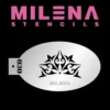 Milena Face Painting Stencils - Crown Centerpiece 030 -Lush Metic Sales Store mls30