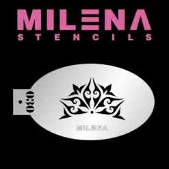 Milena Face Painting Stencils - Crown Centerpiece 030