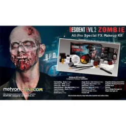 Mehron RESIDENT EVIL 2 ZOMBIE ALL-PRO Makeup Kit -Lush Metic Sales Store mrkre2z b