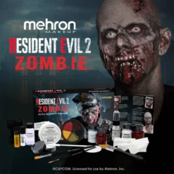 Mehron RESIDENT EVIL 2 ZOMBIE ALL-PRO Makeup Kit -Lush Metic Sales Store mrkre2z c
