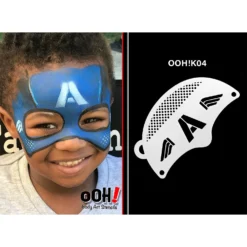 Ooh! Mask Stencil - Sergeant Patriot -Lush Metic Sales Store osk04 b