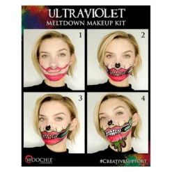 Woochie Halloween Makeup Stencil Kit - Harlequin -Lush Metic Sales Store sk005 b