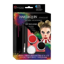 Woochie Halloween Makeup Stencil Kit - Harlequin