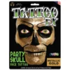 Tinsley Transfers Party Skull Face Tattoo - Gold -Lush Metic Sales Store ttps609