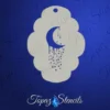 Topaz Face Painting Stencil - Mona's Moon -Lush Metic Sales Store tz700